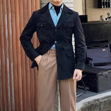 Colton | Men's Suede Hunting Jacket with Corduroy Trim