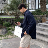 Fitzgerald | Men's Linen Cotton Long Sleeve Shirt with Oversize Fit