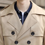 Tobias | Men's Trench Coat Cotton Blend with Acrylic Lining