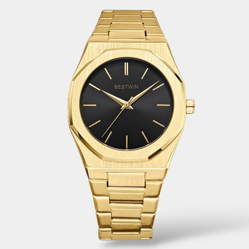 Wesley | Men's Metal Watch with Blue Dial and Steel Bracelet