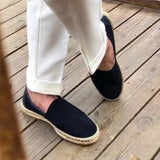 Sebastian | Men's Loafers with Suede Upper and Rubber Sole