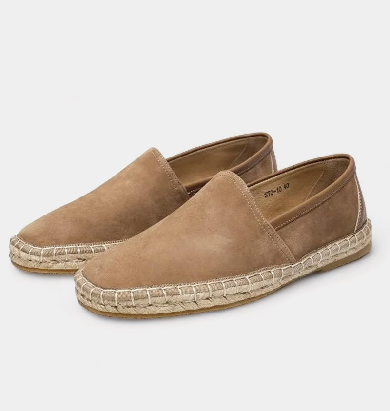 Sebastian | Men's Loafers with Suede Upper and Rubber Sole