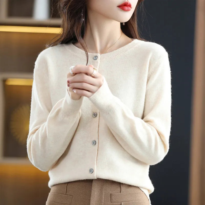 Emersyn | Women's Cardigan with Buttons and Ribbed Cuffs