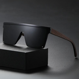 Juniper | Modern Bold Sunglasses with Polarized-UV400 and Bamboo-Frames