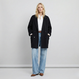 Cecilia | Women's Double-Breasted Wool Coat with Structured Straight Cut