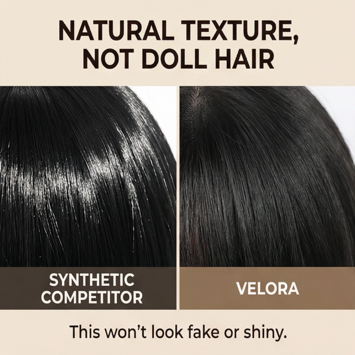 Velora – Natural Hair Topper for Thinning Hair