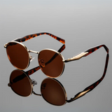 Vincenzo | Heritage Sunglasses with Metal Frame and Round Lenses