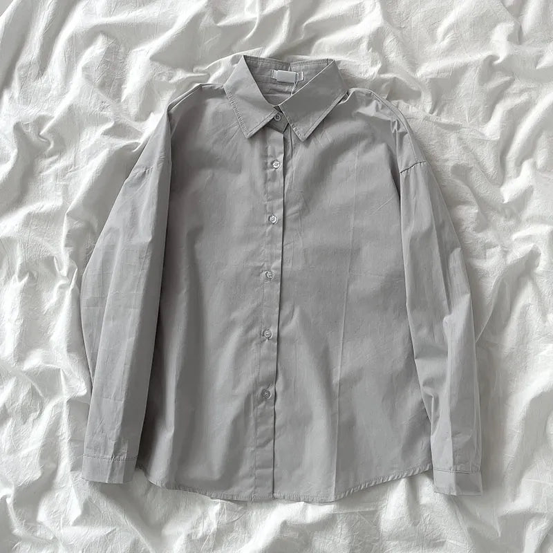 Sheer | Women's Shirt with Point Collar and Buttons