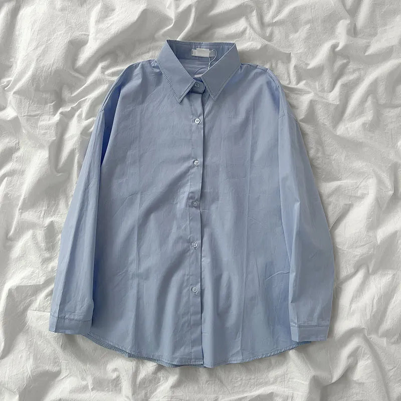 Sheer | Women's Shirt with Point Collar and Buttons