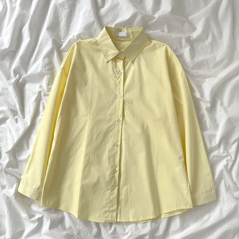 Sheer | Women's Shirt with Point Collar and Buttons