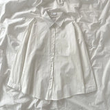 Sheer | Women's Shirt with Point Collar and Buttons
