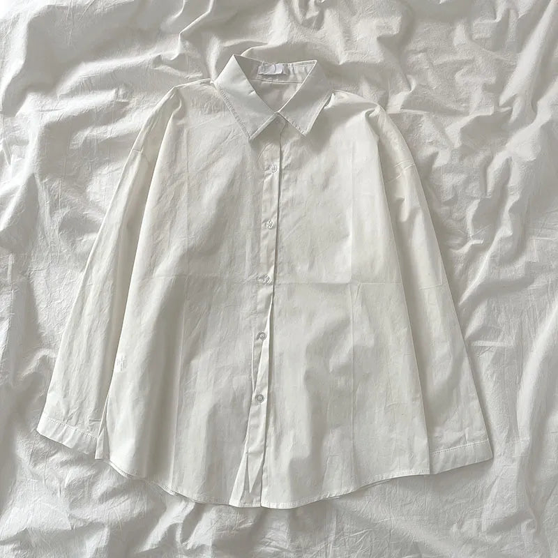 Sheer | Women's Shirt with Point Collar and Buttons