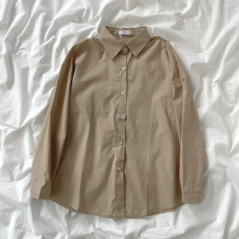 Sheer | Women's Shirt with Point Collar and Buttons