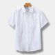 Lucius | Men's Linen Short Sleeve Shirt with Relaxed Fit