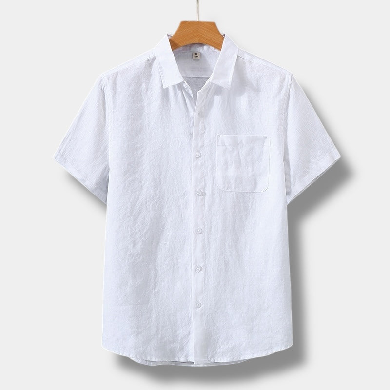 Lucius | Men's Linen Short Sleeve Shirt with Relaxed Fit