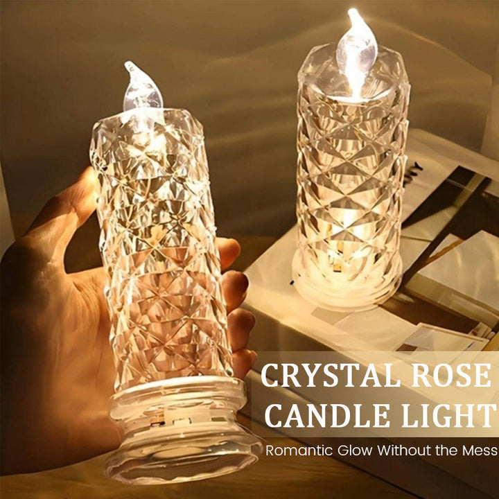 Rosera – Crystal Rose Candlelight Lamp