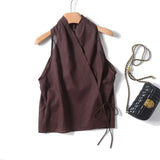 Valienne | Women's Vest with Wrap Front and Tie