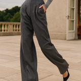 Firenze | Women's Wide Leg Trousers with Elastic Waist