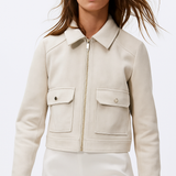 Nancy | Women's Cropped Zip-Front Jacket with Structured Fit