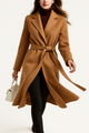 Sally | Women's 100% Wool Midi Coat with Belted Waist