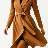 Kate | Women's Wool Cashmere Blend Coat with Belted Waist