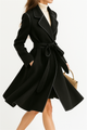 Kate | Women's Wool Cashmere Blend Coat with Belted Waist