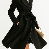 Kate | Women's Wool Cashmere Blend Coat with Belted Waist