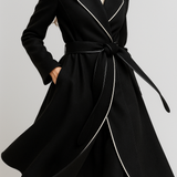 Kate | Women's Wool Cashmere Blend Coat with Belted Waist