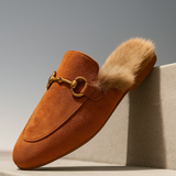 Freja | Women's Mules with Fur Lining and Orthopedic