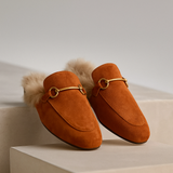 Freja | Women's Mules with Fur Lining and Orthopedic