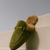 Freja | Women's Mules with Fur Lining and Orthopedic