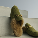Freja | Women's Mules with Fur Lining and Orthopedic