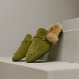 Freja | Women's Mules with Fur Lining and Orthopedic