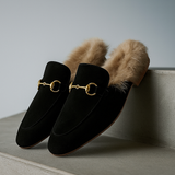 Freja | Women's Mules with Fur Lining and Orthopedic