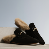 Freja | Women's Mules with Fur Lining and Orthopedic