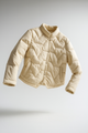 Natalie | Women's Chevron Quilted Duck Down Jacket with Snap Button Closure