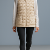 Janet | Women's Ultra-Light Hooded Duck Down Vest with Slim Fit