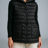 Janet | Women's Ultra-Light Hooded Duck Down Vest with Slim Fit