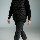 Janet | Women's Ultra-Light Hooded Duck Down Vest with Slim Fit