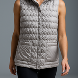 Janet | Women's Ultra-Light Hooded Duck Down Vest with Slim Fit