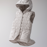 Janet | Women's Ultra-Light Hooded Duck Down Vest with Slim Fit
