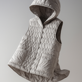 Janet | Women's Ultra-Light Hooded Duck Down Vest with Slim Fit