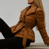 Vanessa | Women's Sculpted Belted Duck Down Puffer Coat