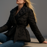 Vanessa | Women's Sculpted Belted Duck Down Puffer Coat