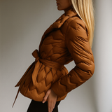 Vanessa | Women's Sculpted Belted Duck Down Puffer Coat