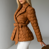 Vanessa | Women's Sculpted Belted Duck Down Puffer Coat