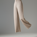Blair | Women's Wool Blend Wide-Leg Tailored Trousers with Double-Button Waistband