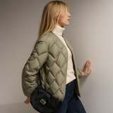 Dakota | Women's Quilted Down Jacket with Diamond Stitch Design