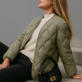 Dakota | Women's Quilted Down Jacket with Diamond Stitch Design