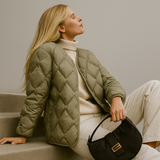 Dakota | Women's Quilted Down Jacket with Diamond Stitch Design